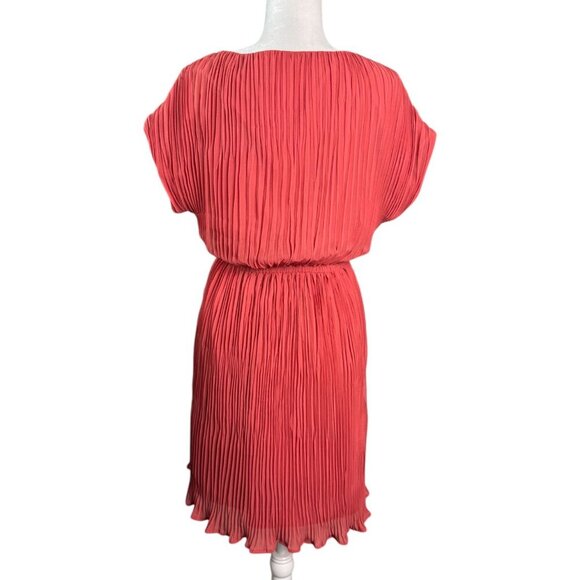 Madewell Artemis Brick Dust Pleated Mini Dress #C0925 Women's Size Small - Picture 7 of 10